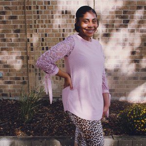 Pink Lace Top